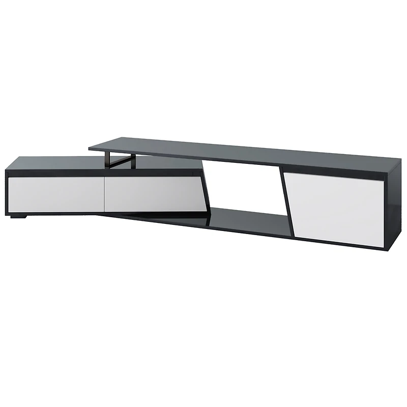Streamdale Rectangle Tv Stand, 2 Drawers, 1 Cabinet, Up to 100"