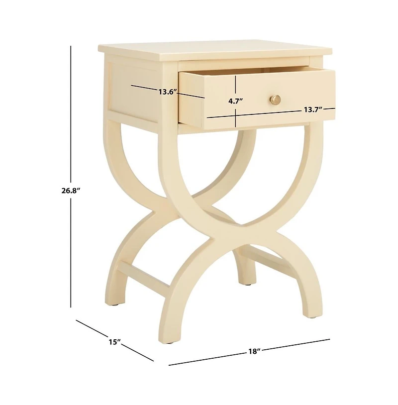 Maxine Accent Table With Storage Drawer