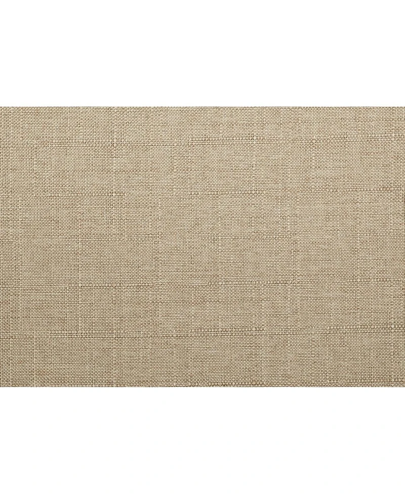 Simplie Fun Light Brown Fabric Accent Chair with Walnut Finish