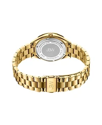 Jbw Women's Cristal 34 (0.12 ct. t.w.) Diamond 18k Gold-plated Stainless-steel Watch 38mm