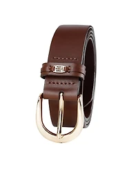 Tommy Hilfiger Women's Signature Leather Jean Belt