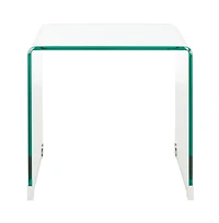 Safavieh Cowan Tempered Glass Side Table