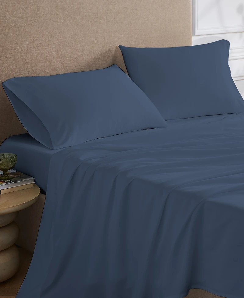 Purity Home Ultra-Light Cool Crisp 100% Cotton Percale -Pc. Sheet Set