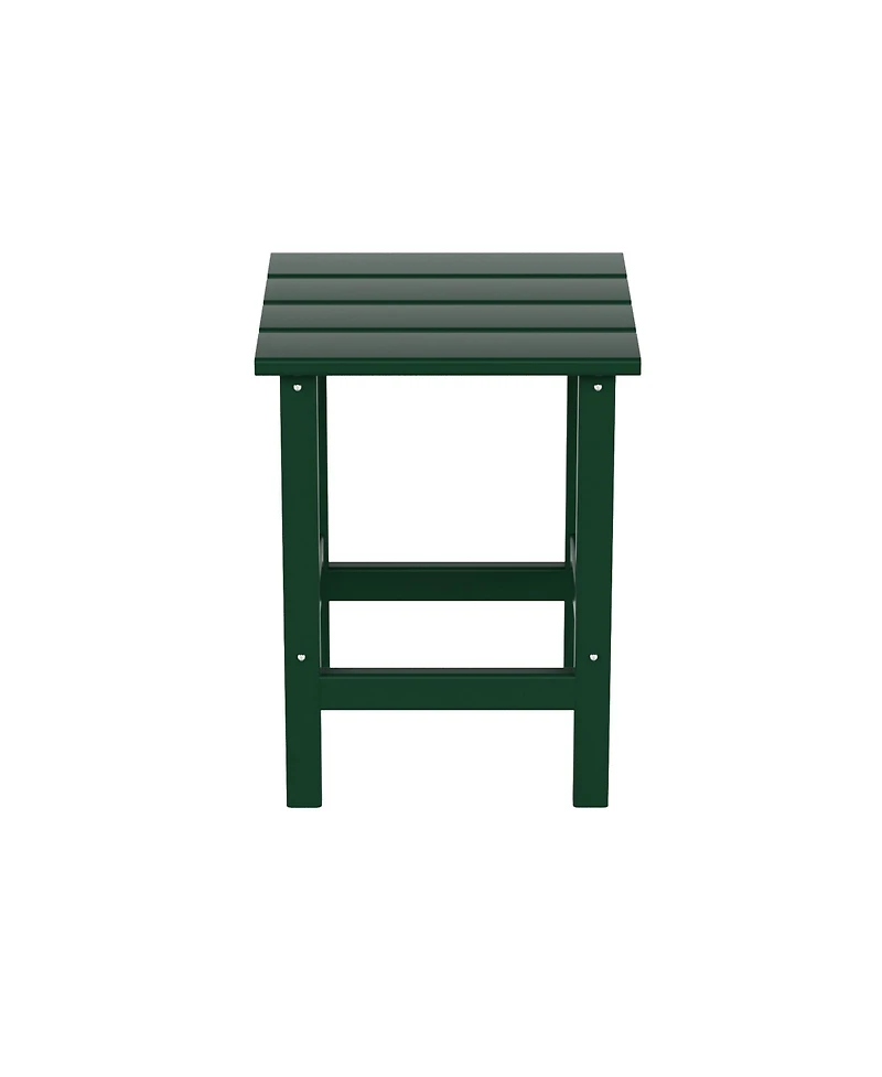 3 Piece set Outdoor Patio Poly Adirondack rocking chairs with side table