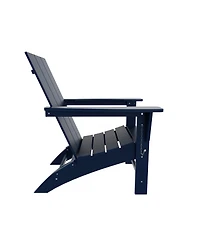 Modern Outdoor Folding Adirondack Chair (Set of 2)