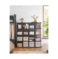 Slickblue 16 Cube Closet Organizers And Storage, Clothes Storage Organizer For Wardrobe