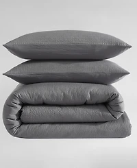 Calvin Klein Seersucker 3 Piece Comforter Set