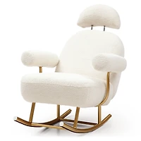 Streamdale Sherpa Nursery Rocking Chair for Baby and Kids