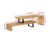 vidaXL Tv Stand Solid Mango Wood