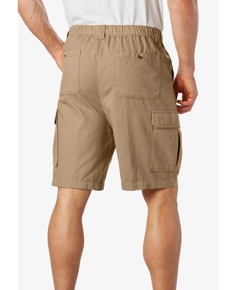 KingSize Big & Tall Knockarounds 8" Full-Elastic Cargo Shorts