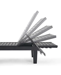 Adjustable & Waterproof Outdoor Patio Chaise Lounge Chairs