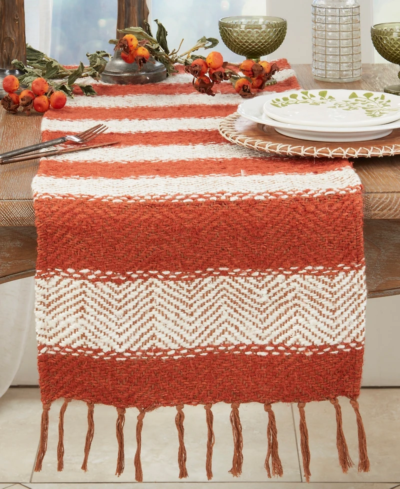 Saro Lifestyle Country Charm Plaid Table Runner, 16"x72"