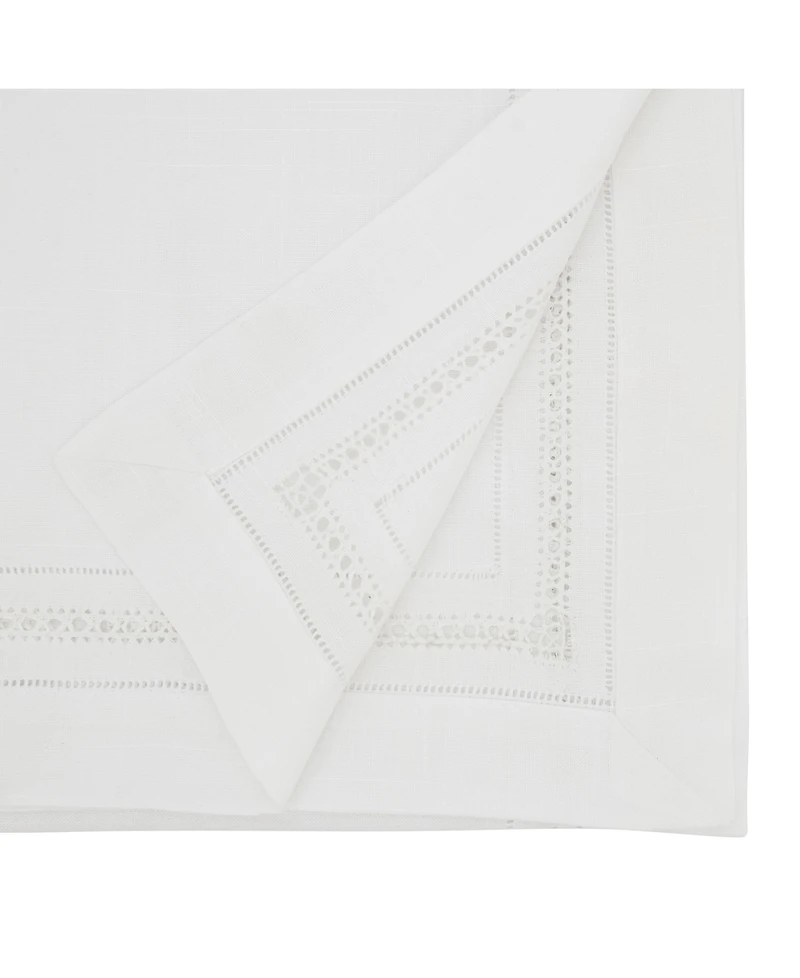 Saro Lifestyle Traditional Hemstitch Table Runner
