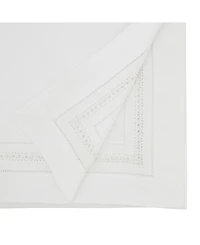Saro Lifestyle Traditional Hemstitch Table Runner