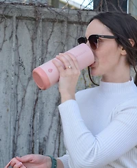 Grosche Alpine Flip 'N Sip Insulated, Leakproof Water Bottle with Straw, 20 Oz