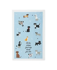 Design Imports Everyday Pets Kitchen Collection Absorbent Dishtowel Set, 18x28", Dog Person, 3 Count