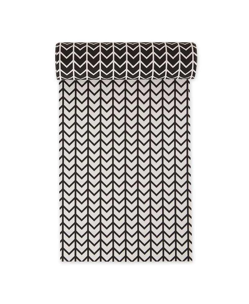 Design Imports Fridge Shelf Liner Collection Non-Adhesive, Cut to fit, Machine Washable, 12x120", Herringbone