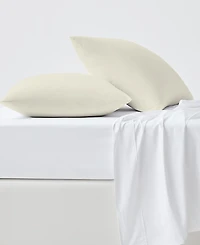 Purity Home 400 Thread Count Wrinkle Resistant Cotton Sateen Pillowcase Pair, Standard