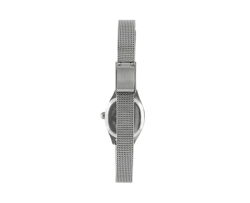 Peugeot Women's Blue Dial Sun Moon Watch 30x20mm Calendar Mesh Bracelet