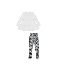 Mixed Up Clothing Girls Tiered Tunic and Legging Set