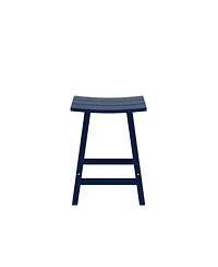 Outdoor Patio Adirondack Counter Height Stool Chair Set of 2