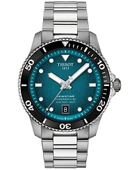 Tissot Men's Swiss Automatic Seastar 1000 Powermatic 80 Stainless Steel Bracelet Watch 40mm