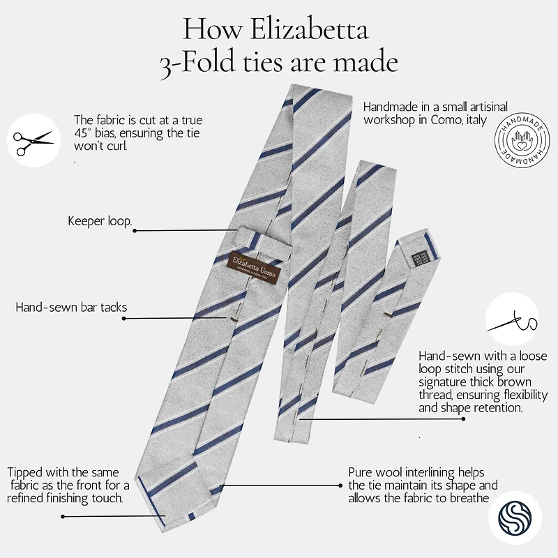 Battisti - Silk Jacquard Tie for Men