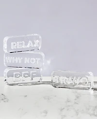 Paroles Bravo Glass Paperweight