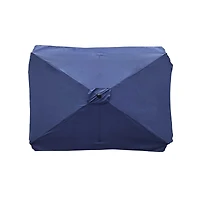 Yescom 9 Ft Patio Umbrella Replacement Canopy for 6 Rib Market Umbrella Table Outdoor Backyard Pool Sea Restaurant Navy