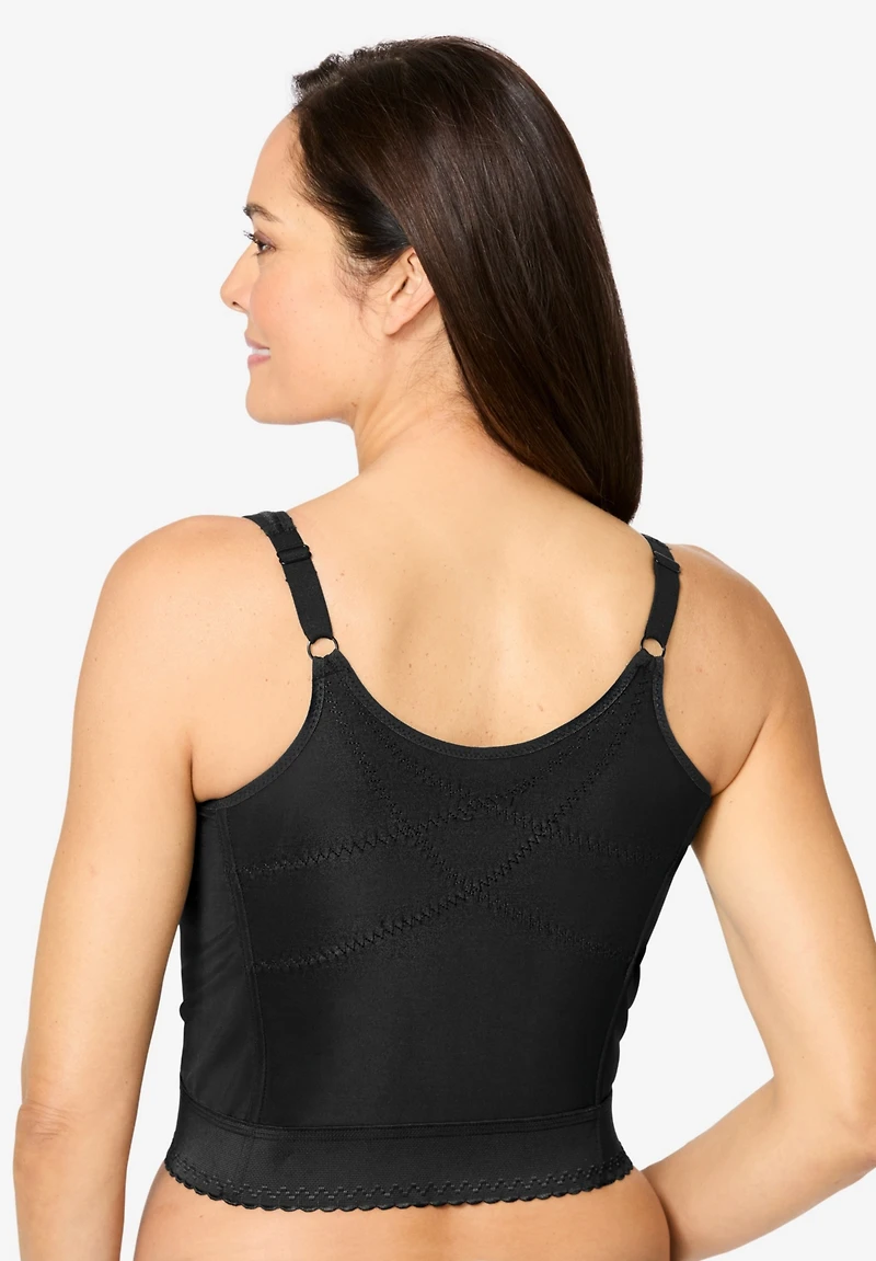 Comfort Choice Women's Easy Enhancer Wireless Longline Posture Bra