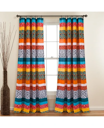 Lush Decor Boho Stripe Window Curtain Panels