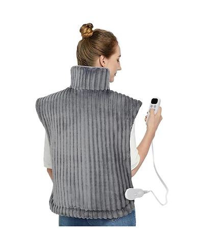 Caromio Weighted Electric Heating Pad for Neck and Shoulders, 24"x33"