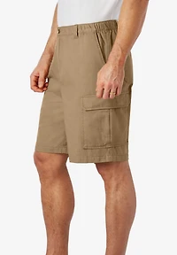 KingSize Big & Tall Knockarounds 8" Full-Elastic Cargo Shorts
