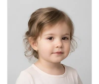 GiGiGirl Lovely Sterling Silver Cubic Zirconia Small Round Hoop Earrings