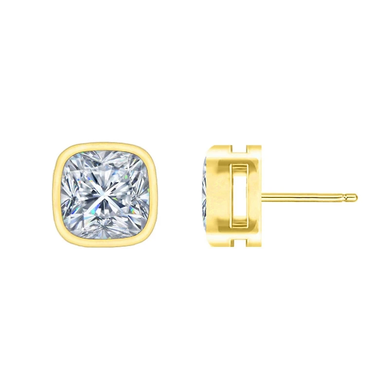 Interesting Designs Baguette Stud Earrings