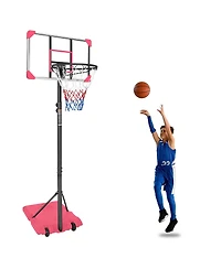 Simplie Fun Youth Height Adjustable Basketball Hoop