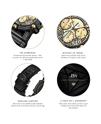 Jbw Men's 10 Yr Anniversary Phantom Diamond (1 3/4 ct.t.w.) & Chronograph Watch