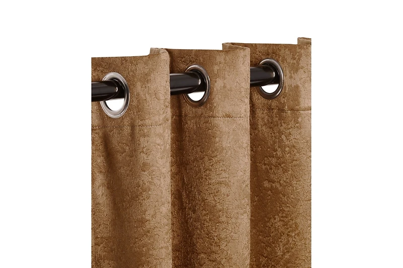 Superior Senna Textured Curtain Set of Panels with Grommet Header