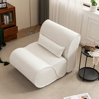 Streamdale Comfortable Velvet Recliner with Waist Pack Padding