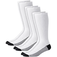 KingSize Men's Full Length Cushioned Crew Socks 3-Pack