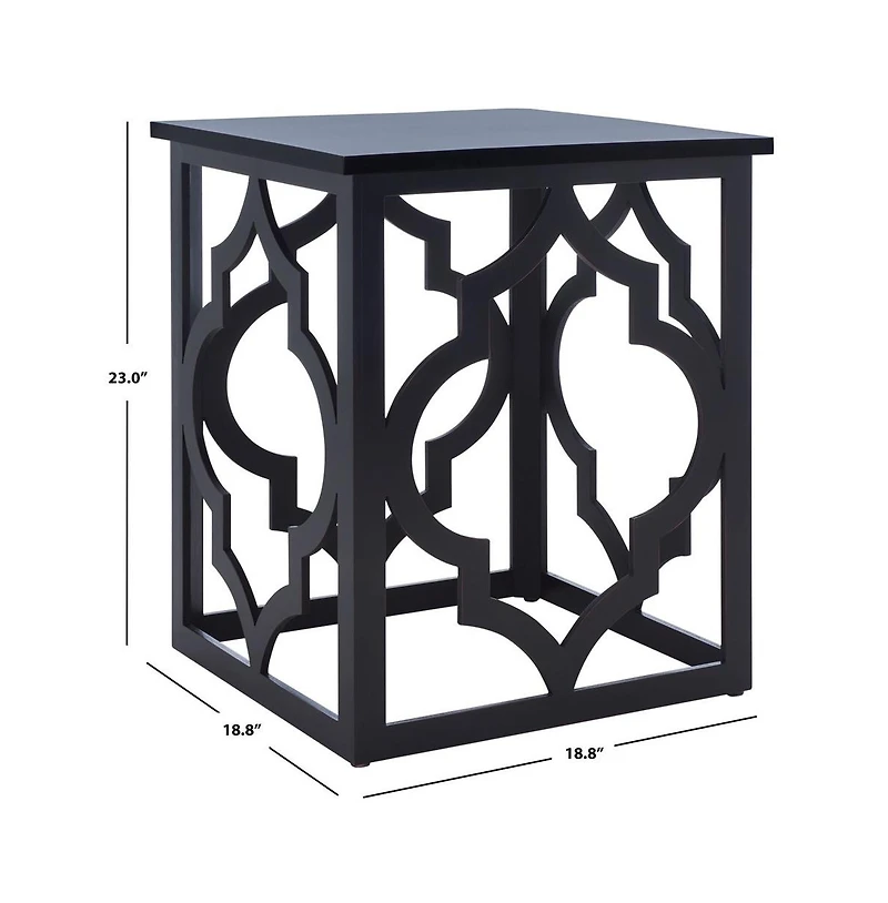 Milo Trellis Gold Leaf End Table