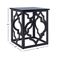 Milo Trellis Gold Leaf End Table