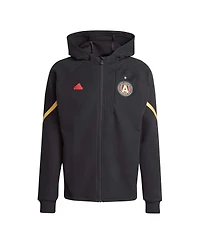 Adidas Men's Black Atlanta United Fc 2024 Anthem Travel Full-Zip Jacket