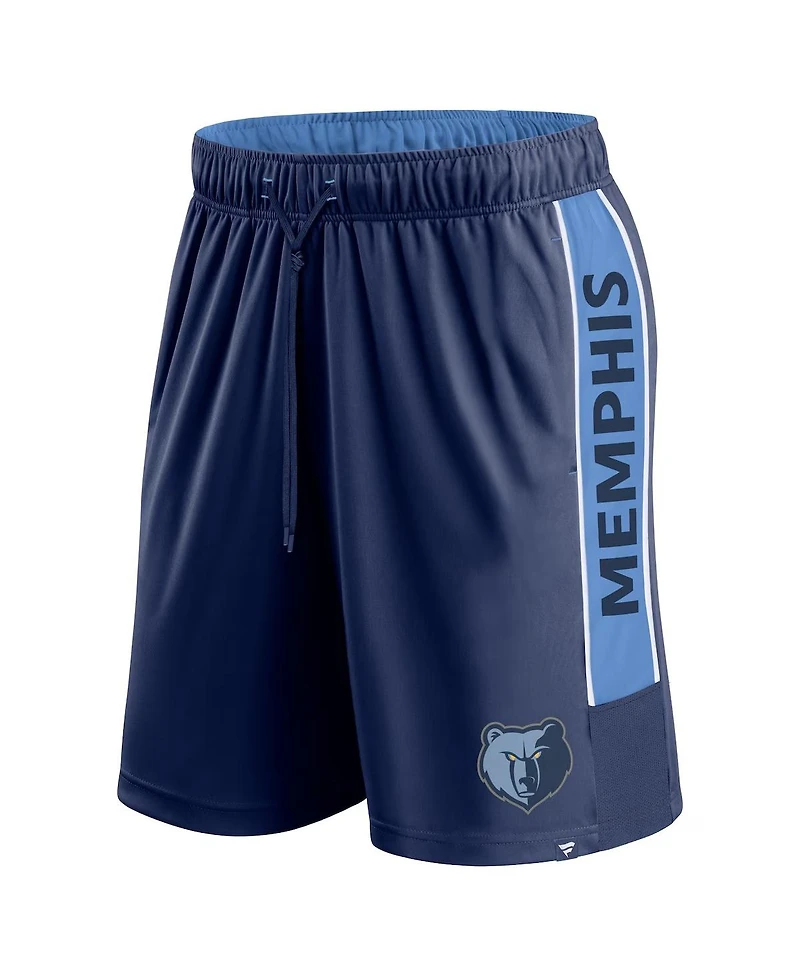 Fanatics Men's Navy Memphis Grizzlies Game Winner Defender Shorts