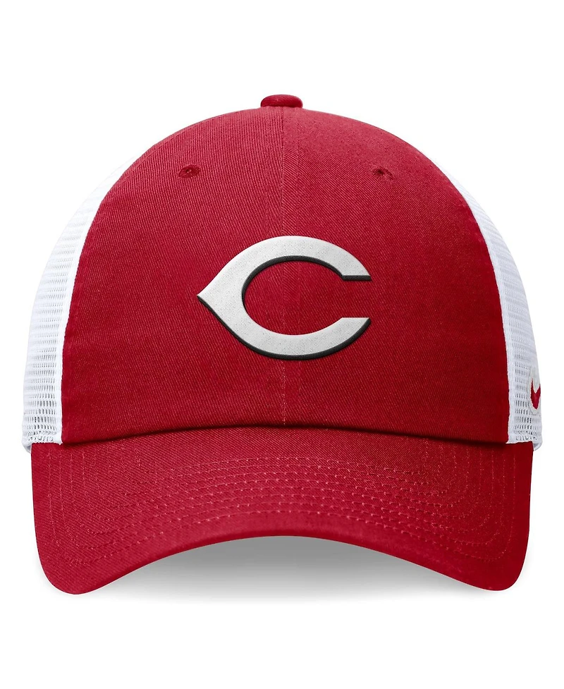 Nike Men's Red Cincinnati Reds Evergreen Club Trucker Adjustable Hat