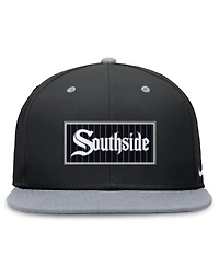 Nike Men's Black/Gray Chicago White Sox City Connect True Fitted Hat