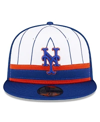New Era Men's White York Mets 2024 Batting Practice 59FIFTY Fitted Hat