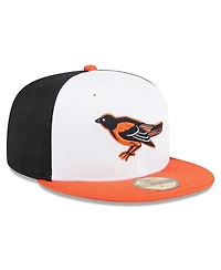 New Era Men's White Baltimore Orioles 2024 Batting Practice 59FIFTY Fitted Hat