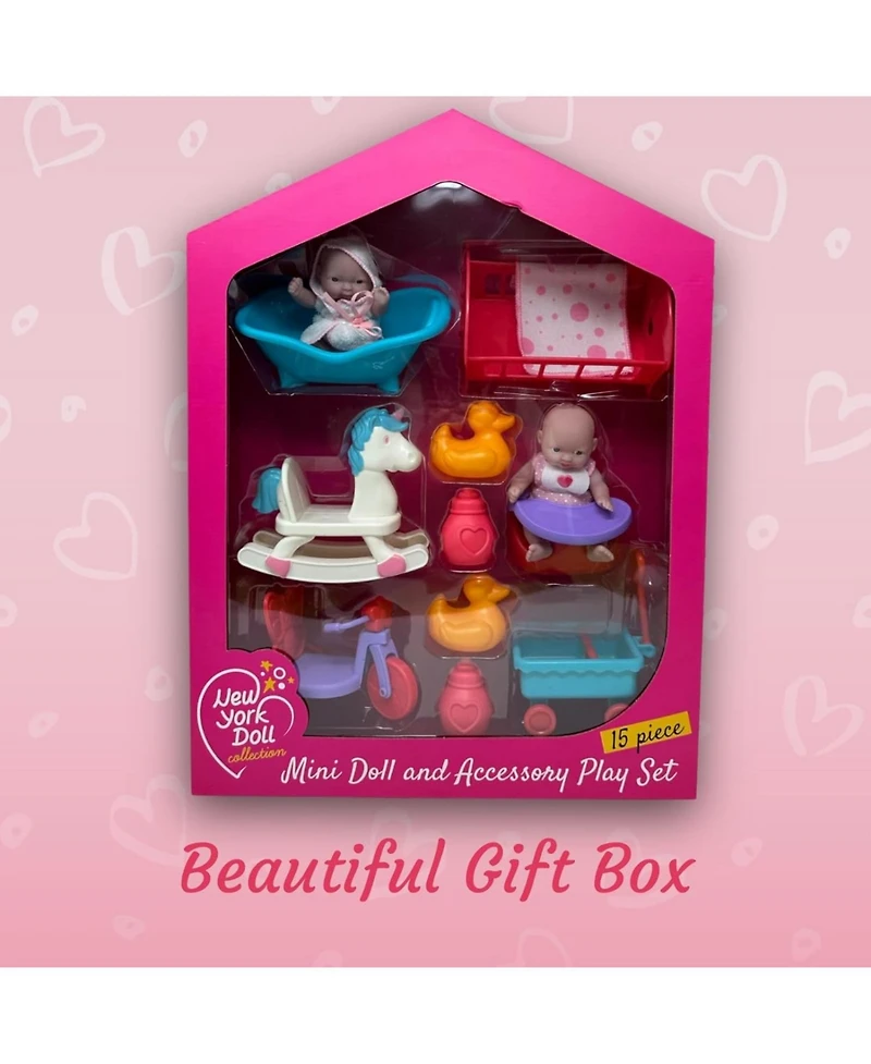 The New York Doll Collection Mini Baby Doll Set