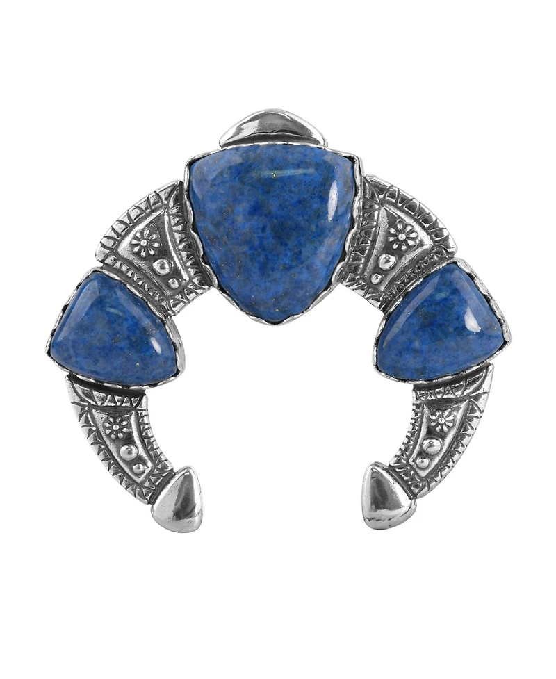 American West Jewelry Sterling Silver Genuine Gemstone Naja Pendant Enhancer